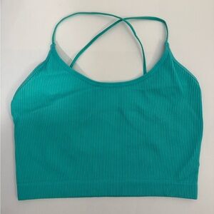 Colsie Aqua Ribbed Top